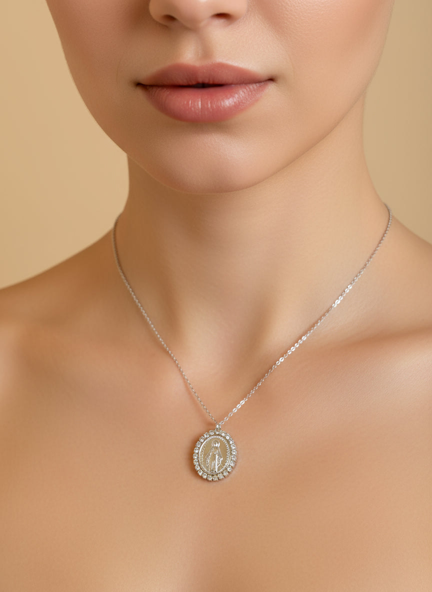 Collana "Madonnina e Strass"