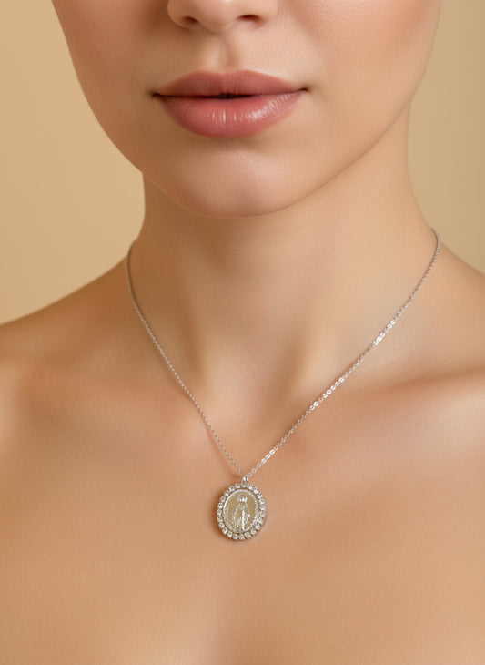 Collana "Madonnina e Strass"