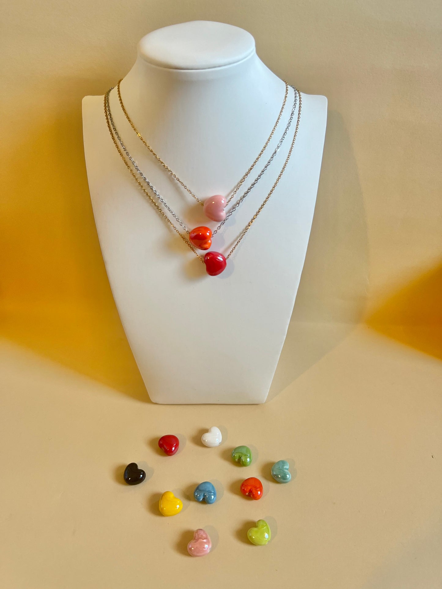 Collana “Cuore ceramica”