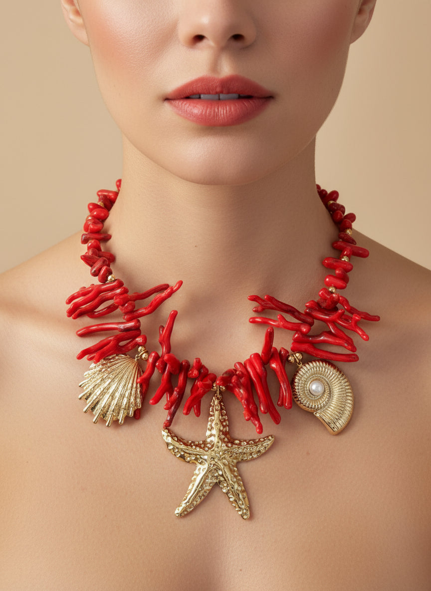 Collana “Corallo del mare”