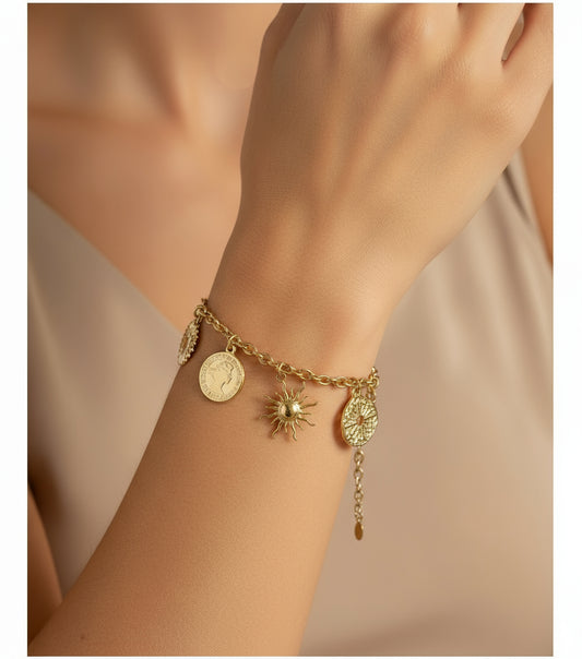 Bracciale “Sole & Cuore Sacro”