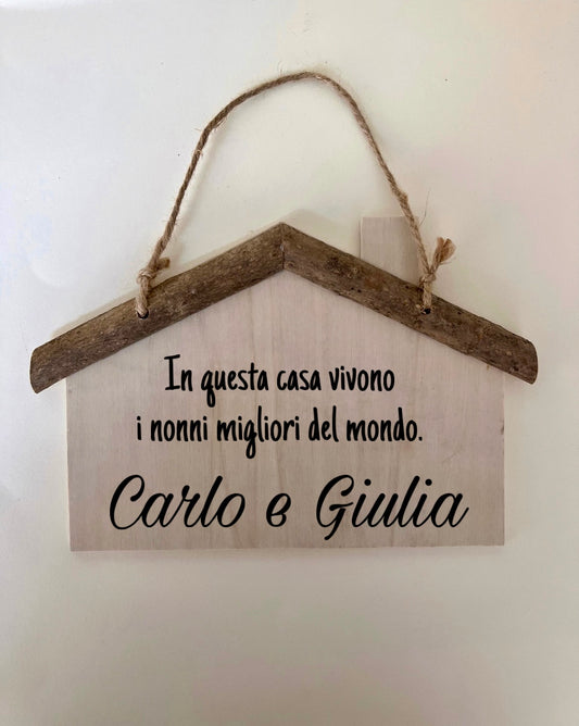 Targhetta casa -Nonni