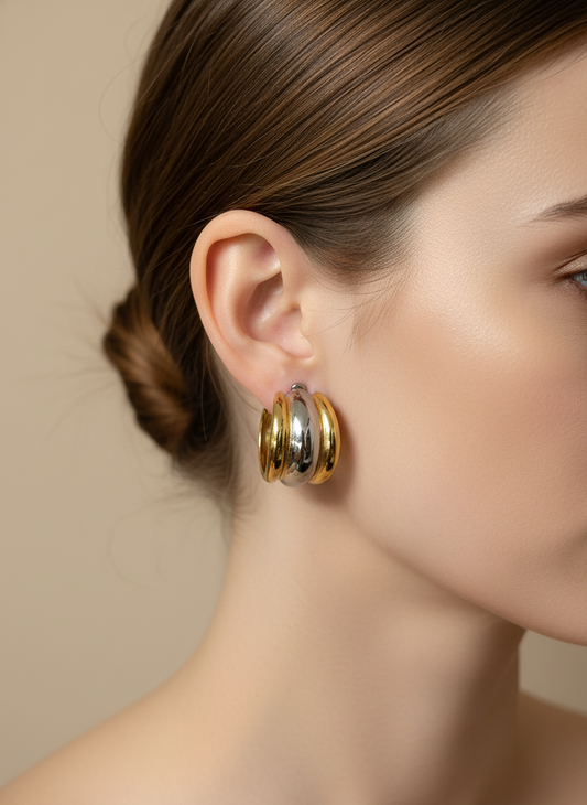 Orecchini “Gold&Silver”
