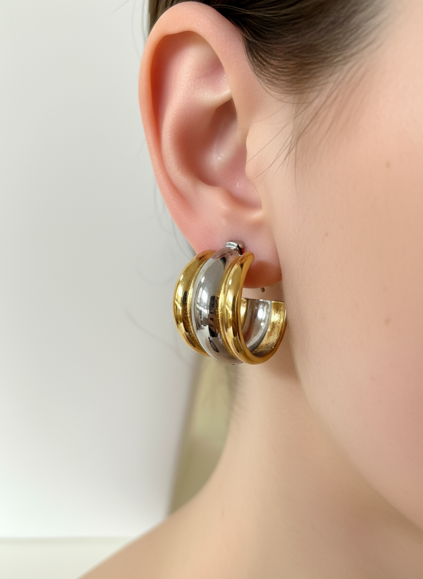 Orecchini “Gold&Silver”