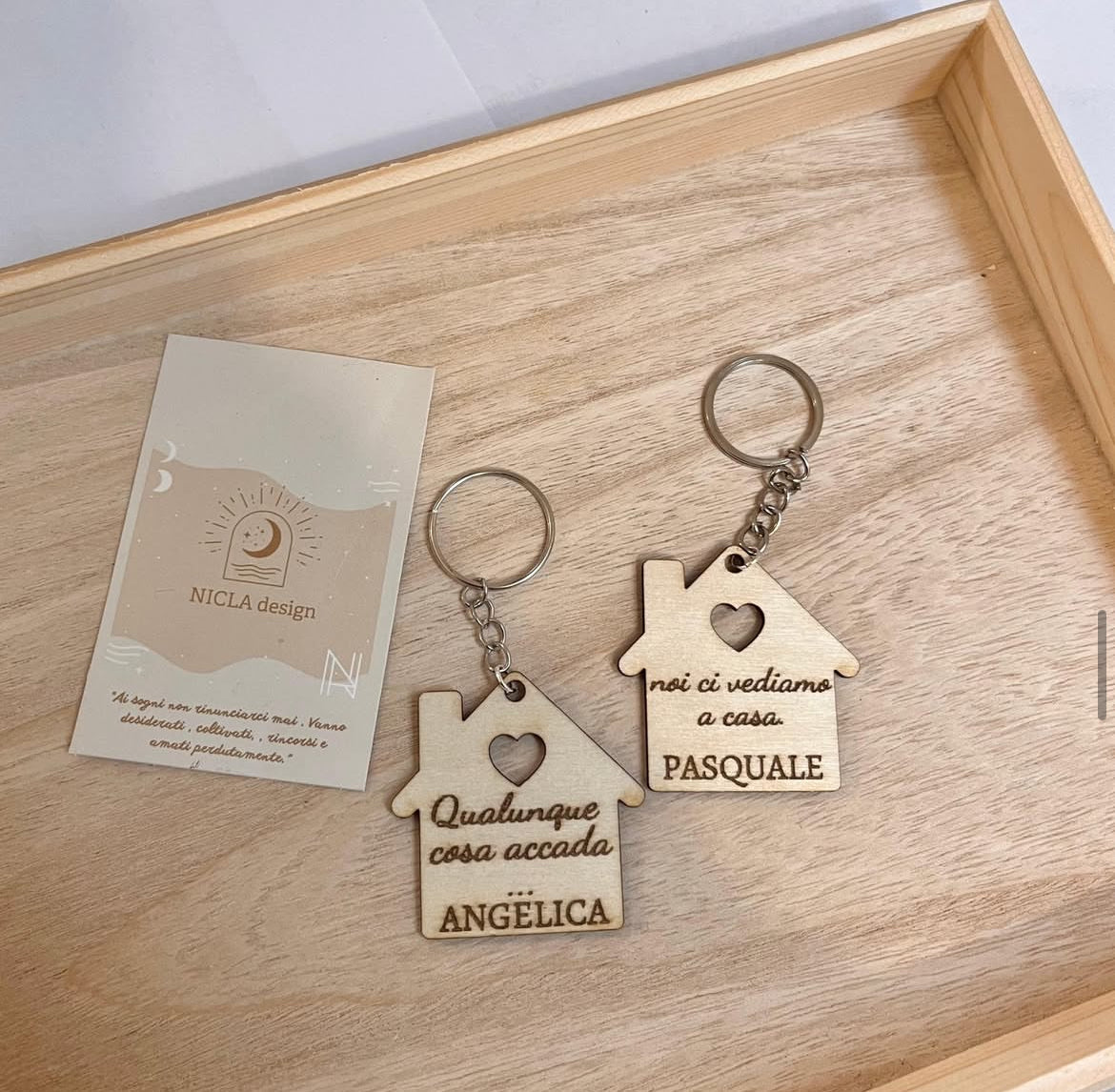 Portachiavi home coppia