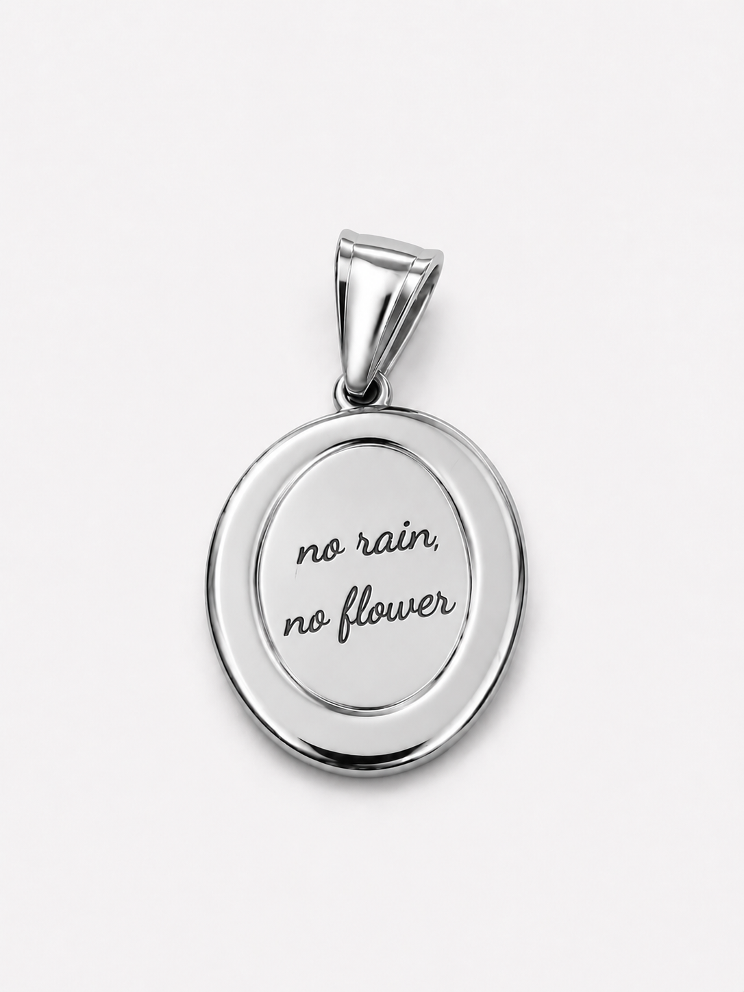Ciondolo - no rain no flowers