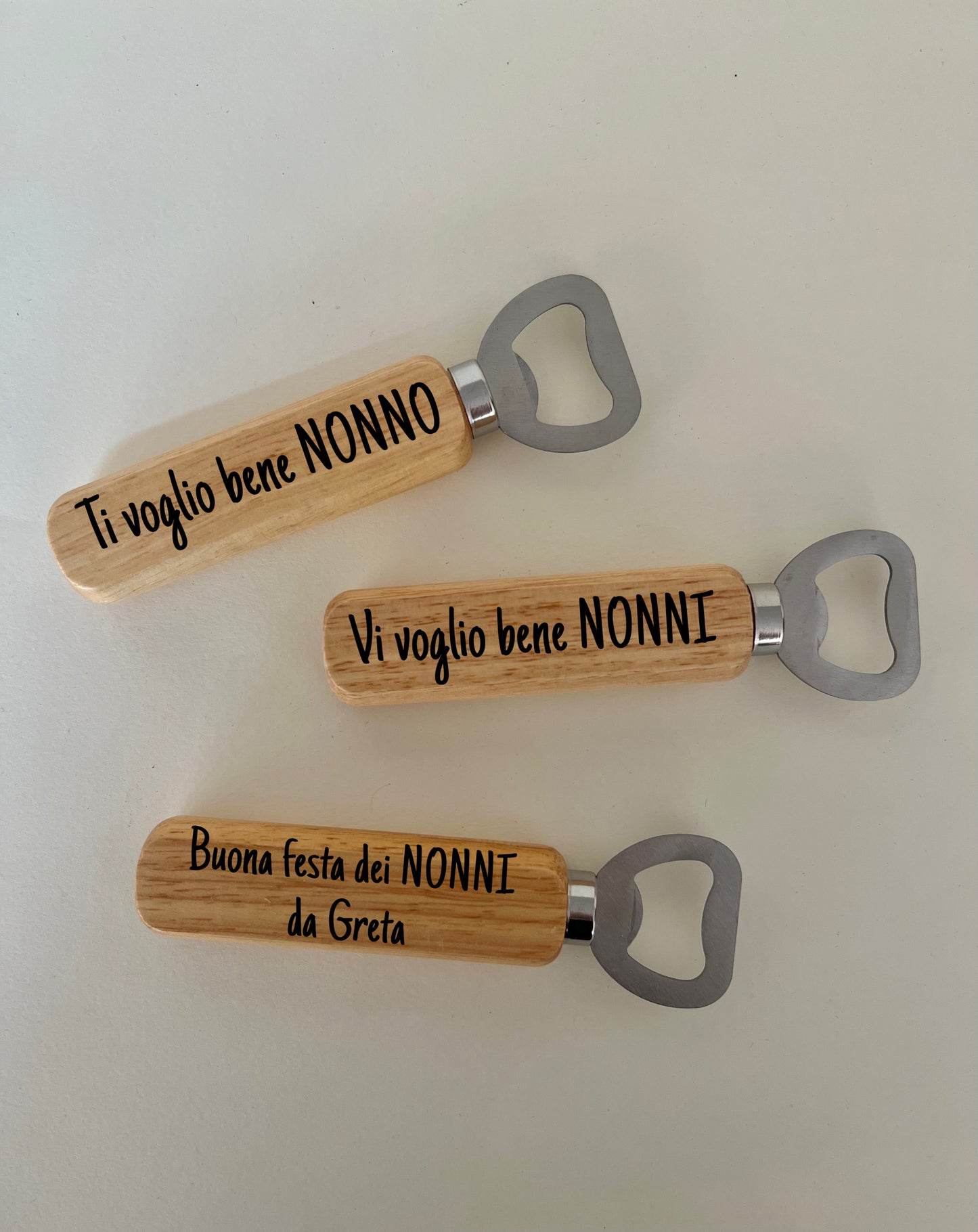 Apribottiglie legno -Nonni