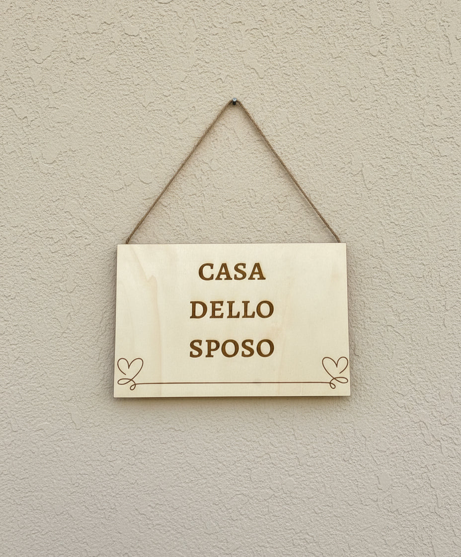Targhetta “Casa dello Sposo”