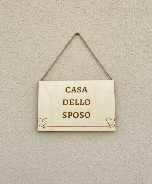 Targhetta “Casa dello Sposo”