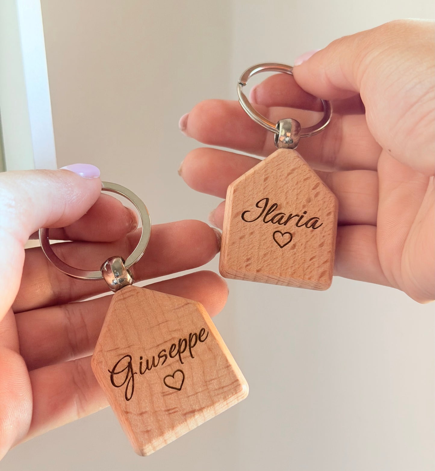 Portachiavi Casa- Nome personalizzato
