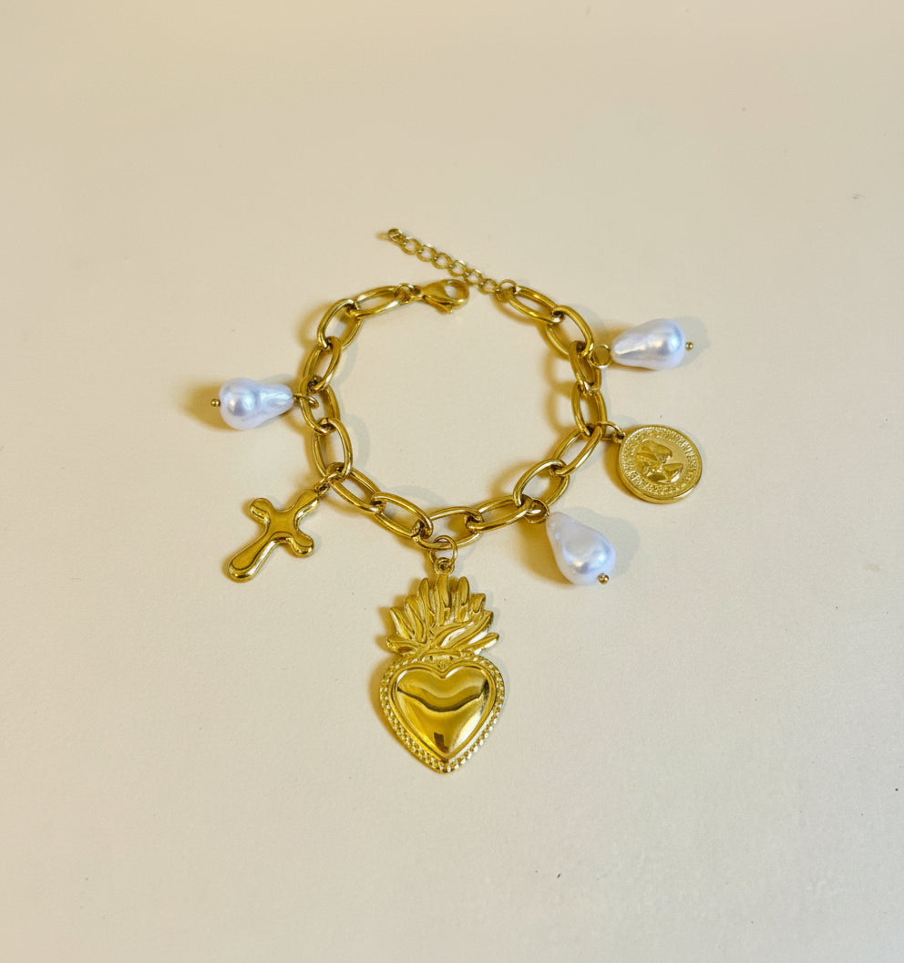 Bracciale “Cuore Sacro & Fede“
