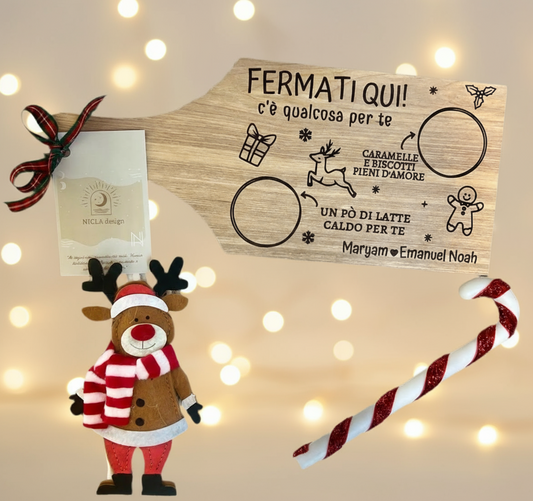 Tagliere - Babbo Natale Fermati qui