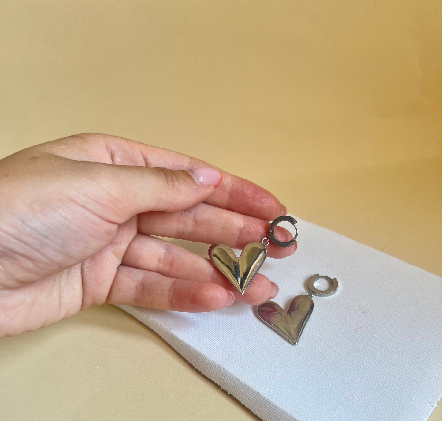 Orecchini “Cuore silver ”