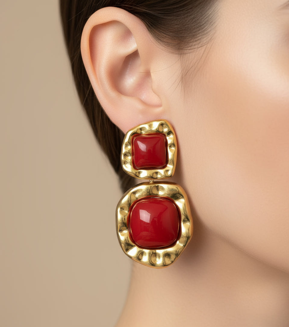 Orecchini “Bordeaux”