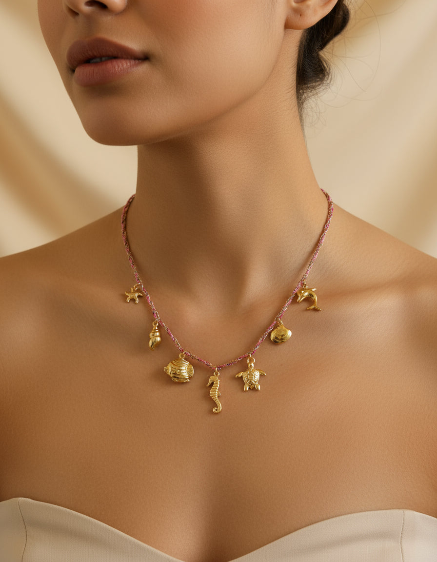 Collana “Pink sea”
