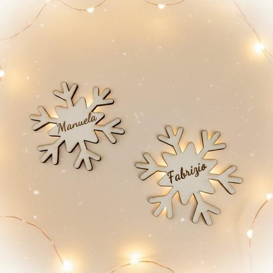 Segnaposto- Fiocco di neve