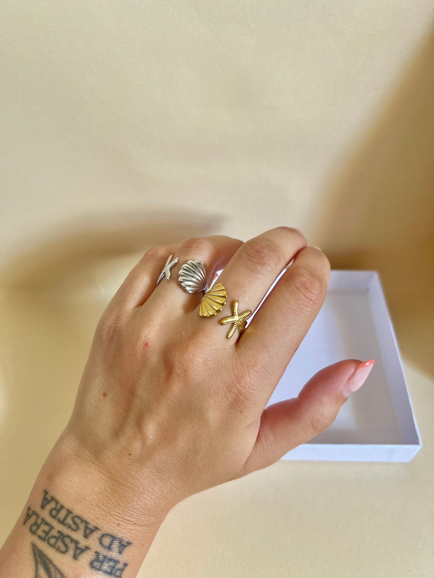 Anello “ Conchiglia & Stella Marina”