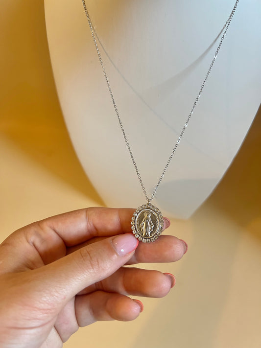 Collana "Madonnina e Strass"