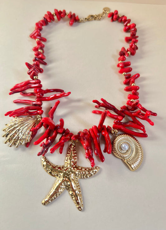 Collana “Corallo del mare”