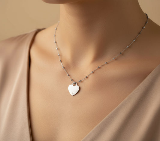Collana “Cuore zirconato”