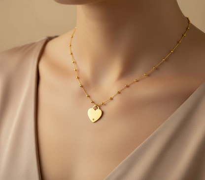 Collana “Cuore zirconato”