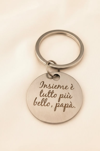 Portachiavi acciaio  - personalizzato