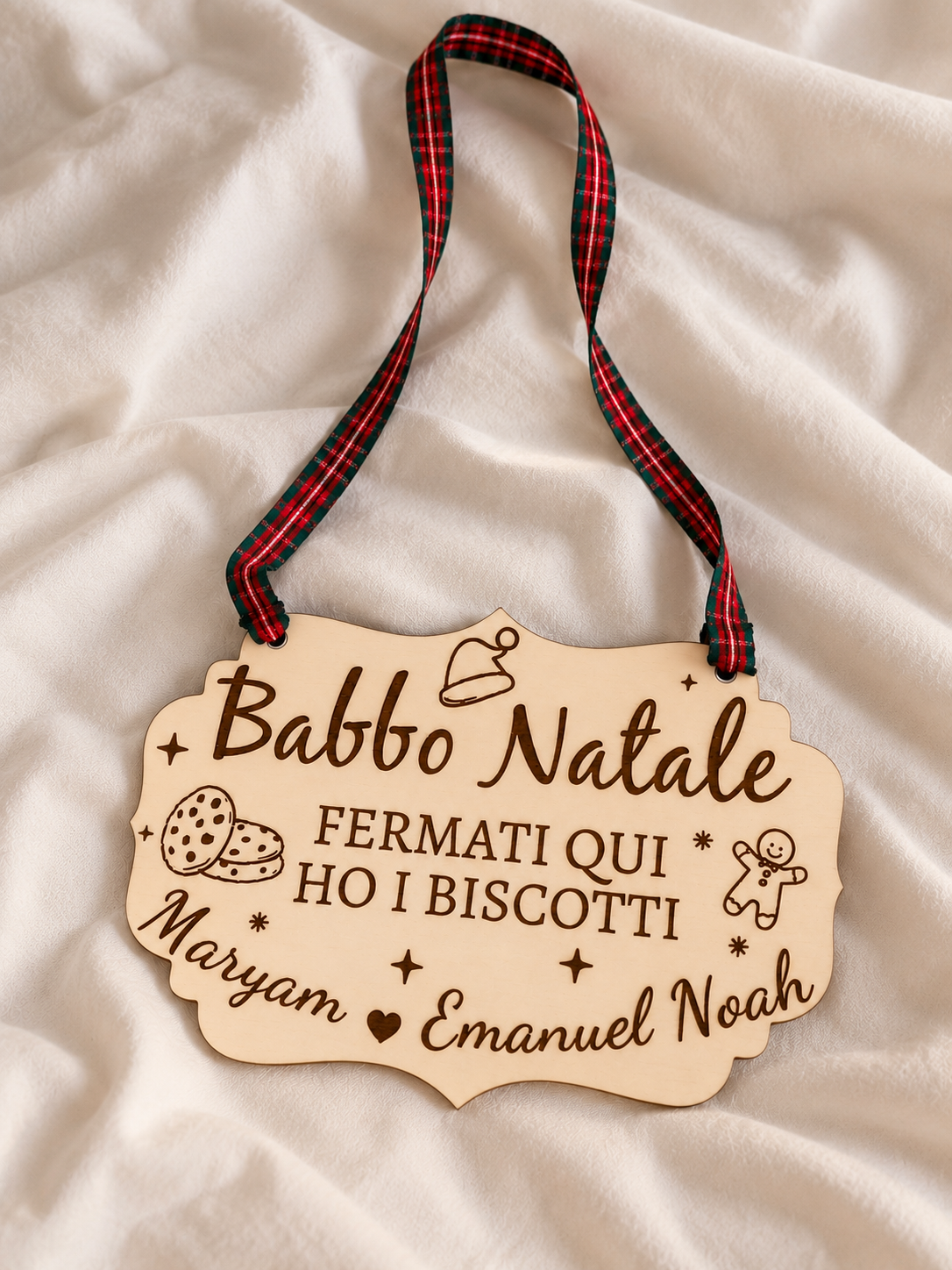 Targhetta “Babbo Natale, Fermati Qui!”