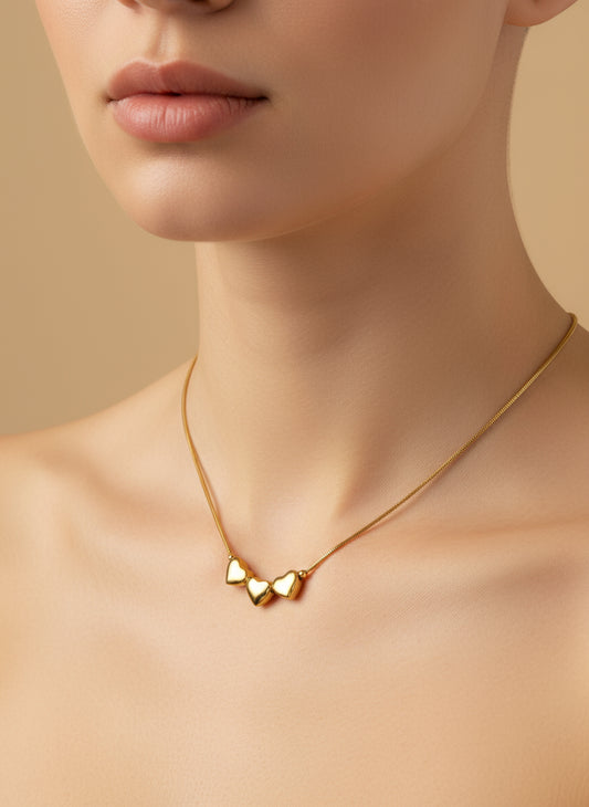 Collana “Tris di Cuore”