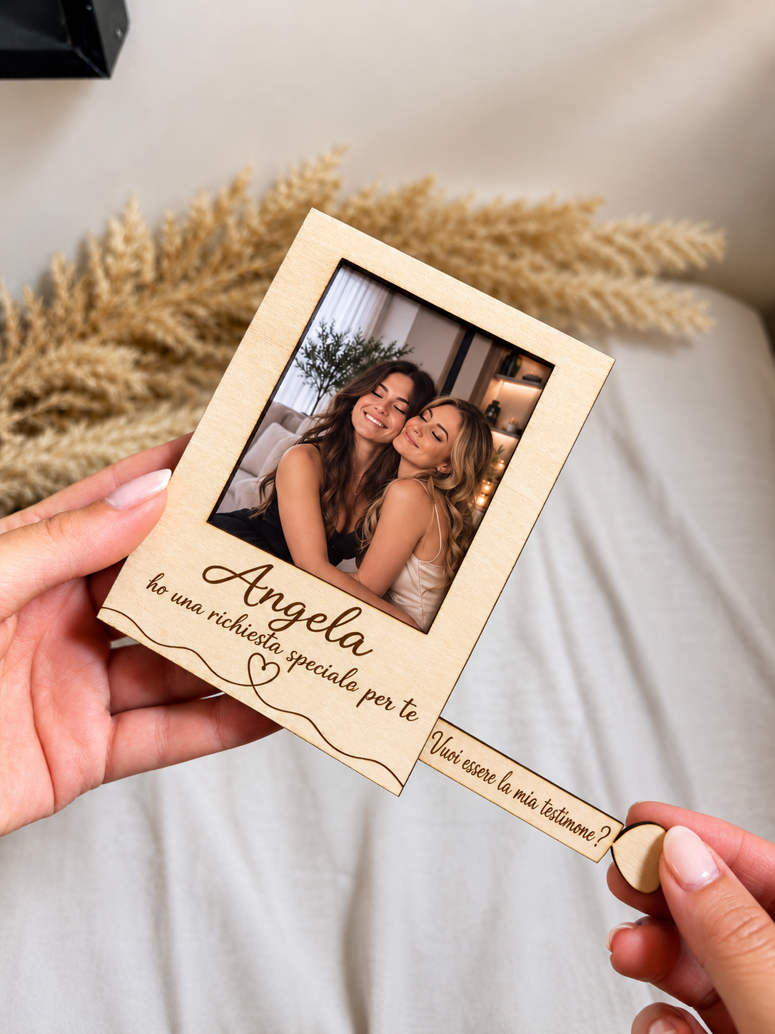 Cornice Polaroid - Vuoi essere la mia/il mio testimone?