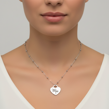 Collana “Cuore zirconato”