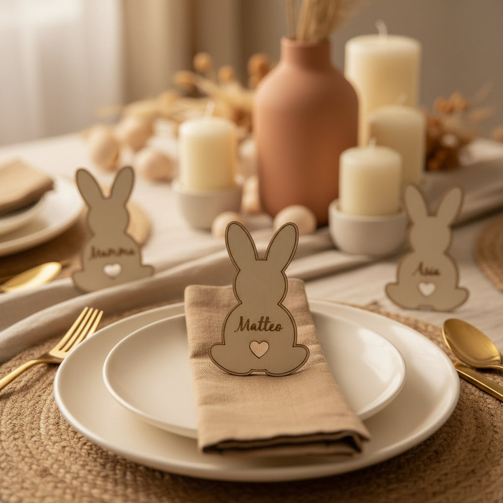 Calamita bunny in legno - personalizzati