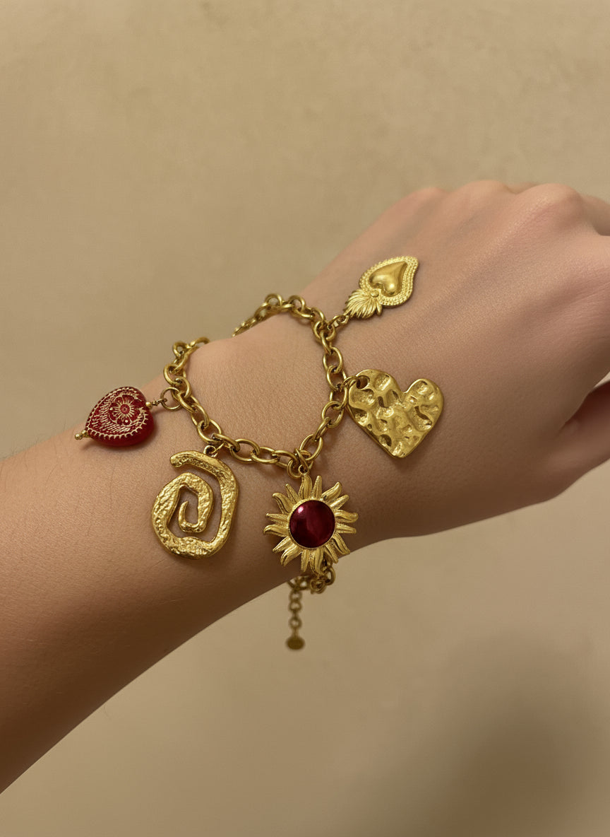 Bracciale “Sole rosso”