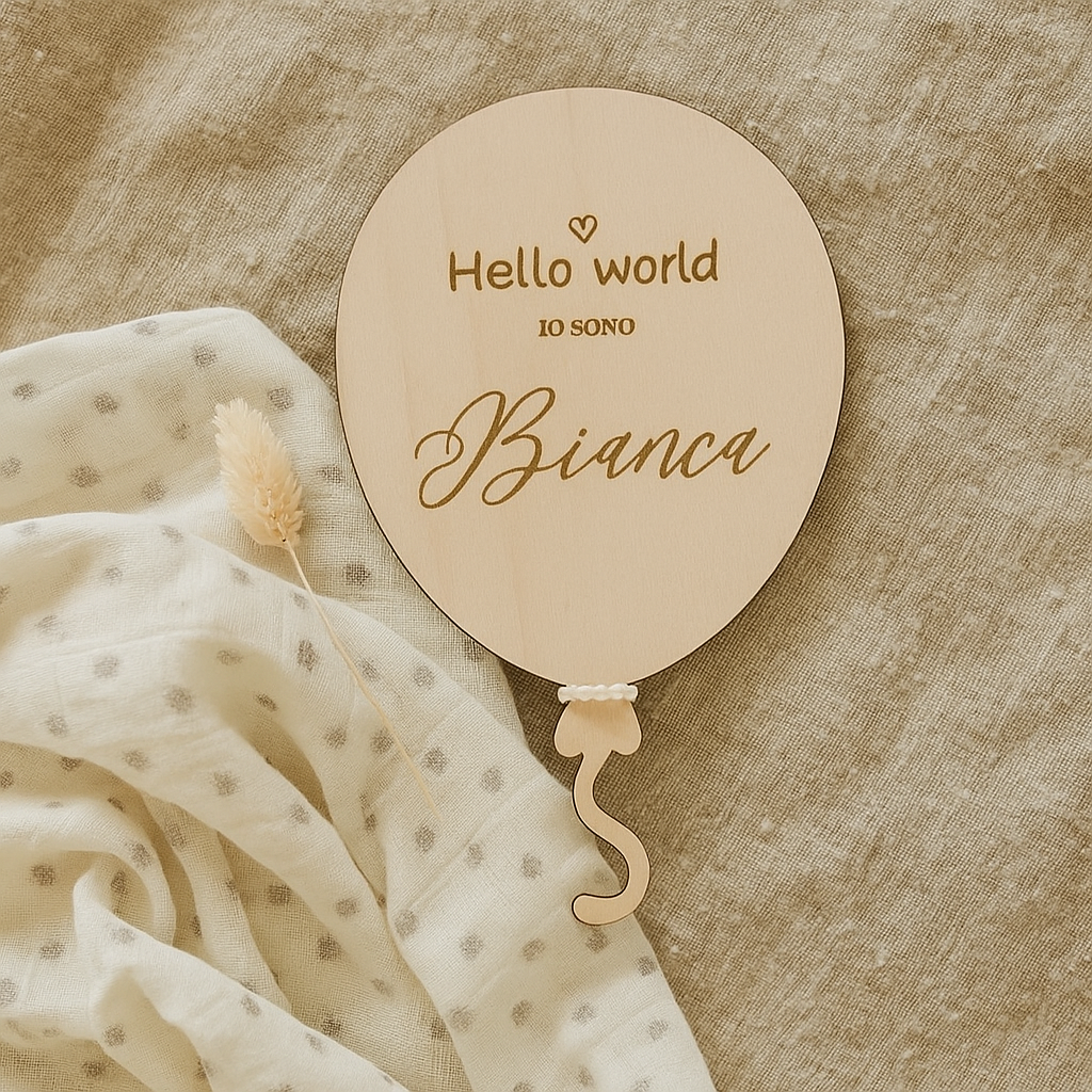 Targhetta “Hello world”