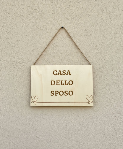 Targhetta “Casa dello Sposo”