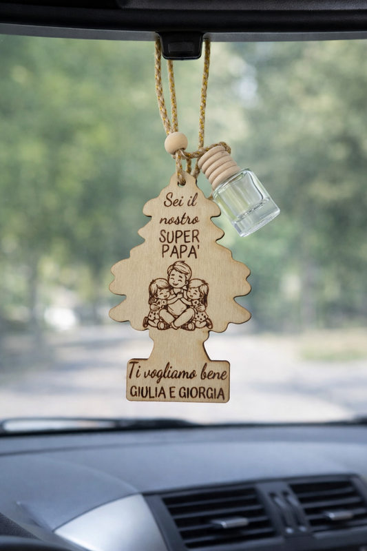 Arbre magique - papà con due bimbe