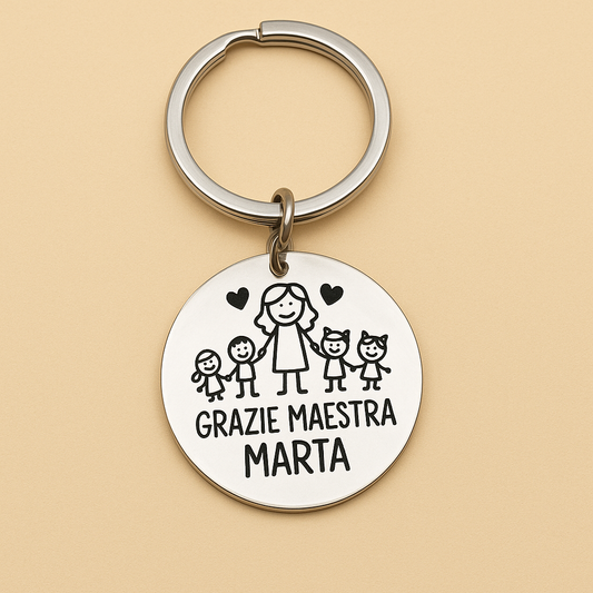 Portachiavi “Grazie Maestra”