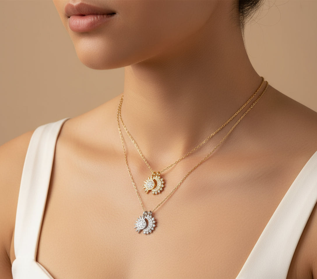 Collana “Sole e luna”