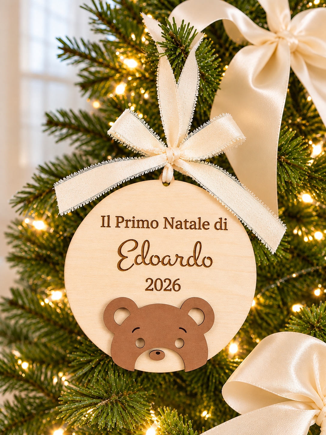 Sfera Natalizia “Il Primo Natale” – Orsetto