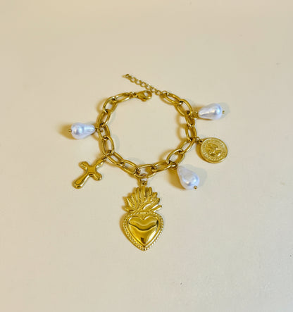 Bracciale “Cuore Sacro & Fede“