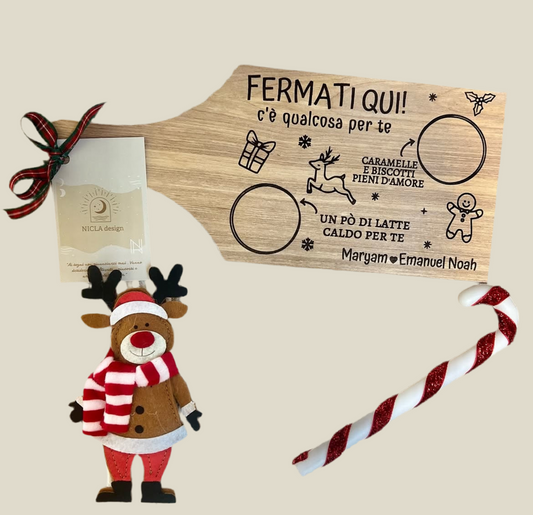 Tagliere - Babbo Natale Fermati qui