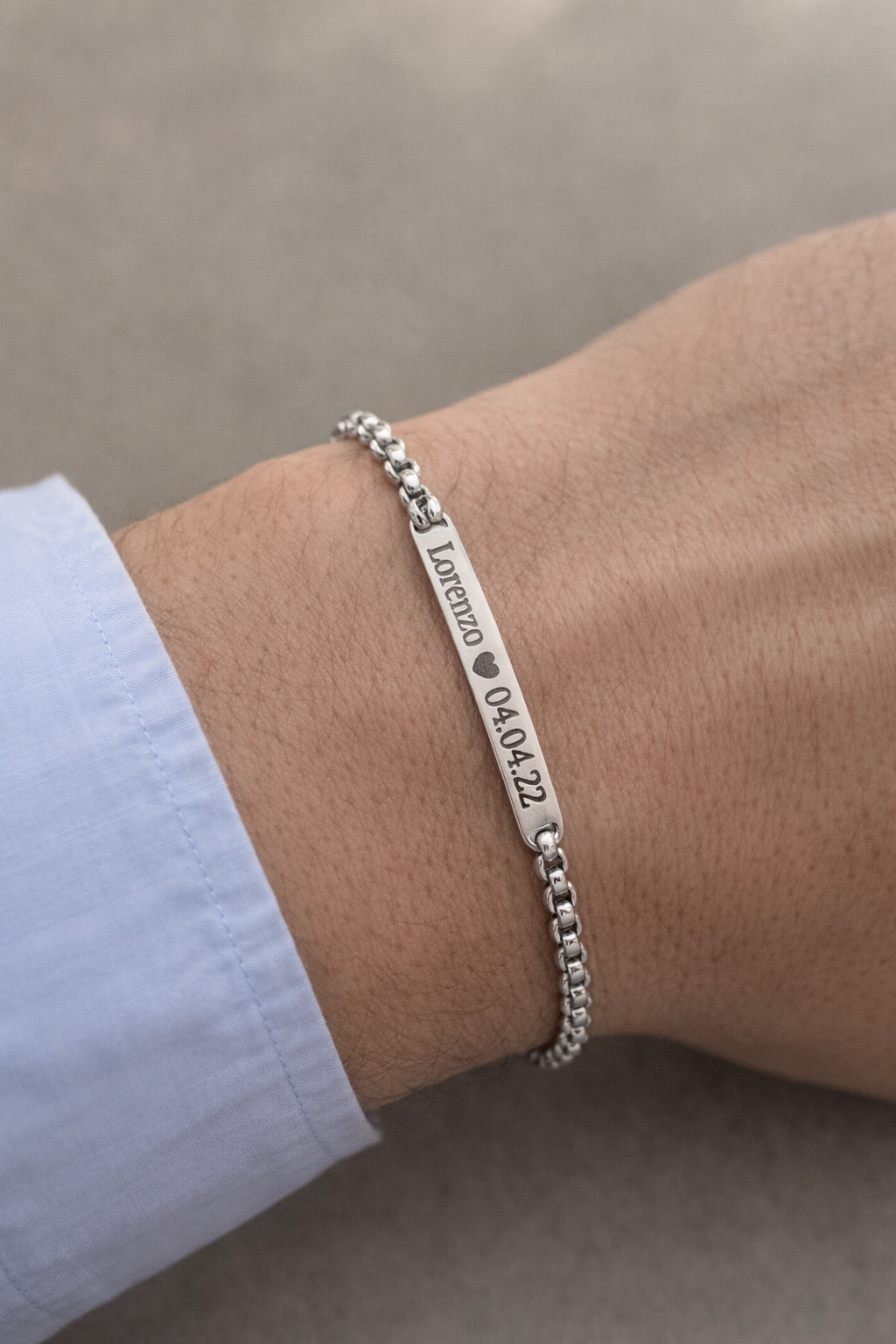 Bracciale acciaio - Personalizzabile