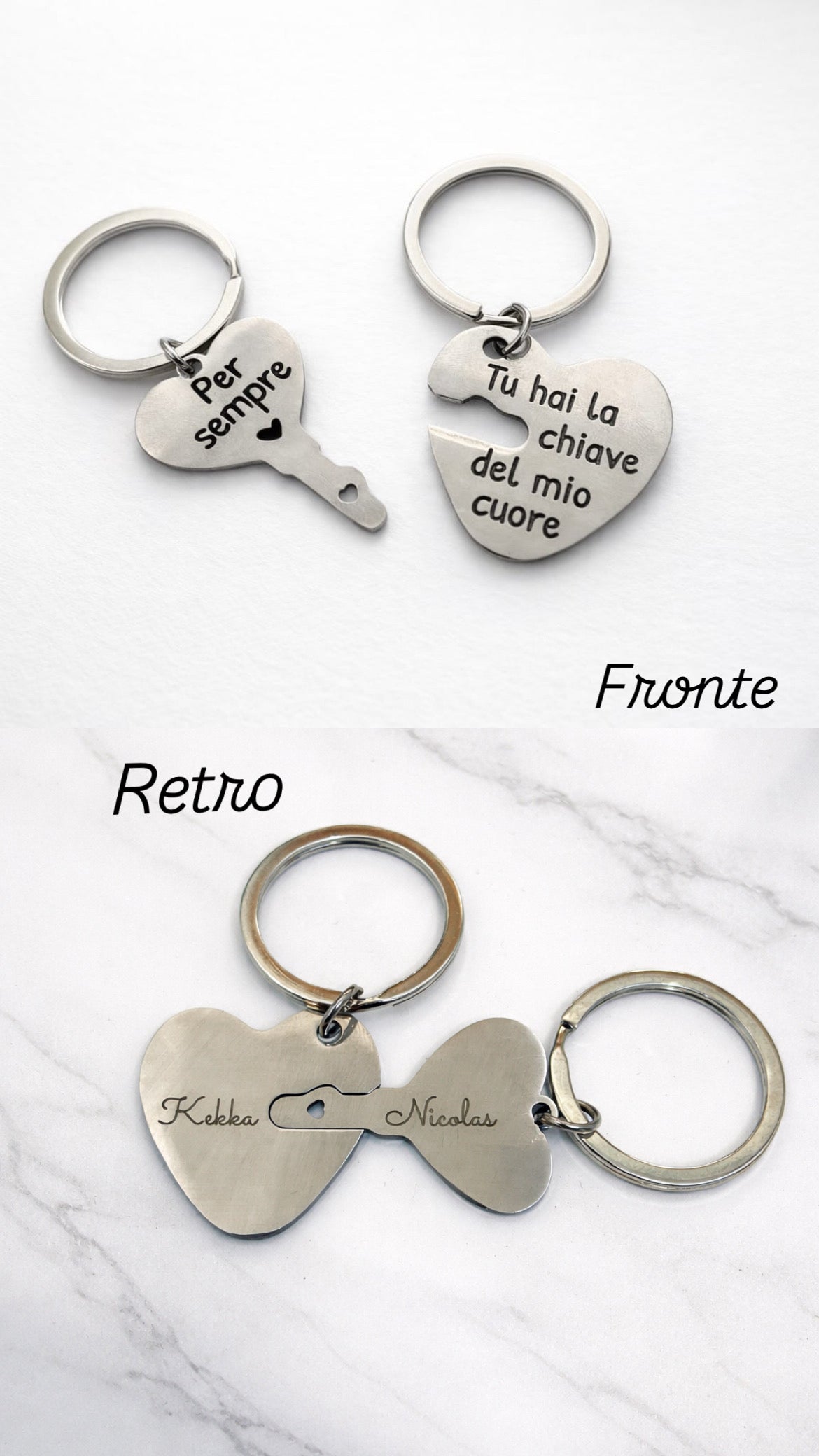 Portachiavi “la chiave del mio cuore”