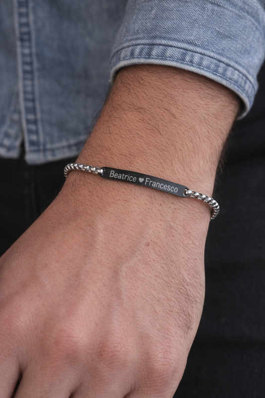 Bracciale acciaio - personalizzabile