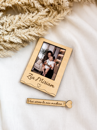Cornice Heart Polaroid - Vuoi essere la mia madrina/padrino?