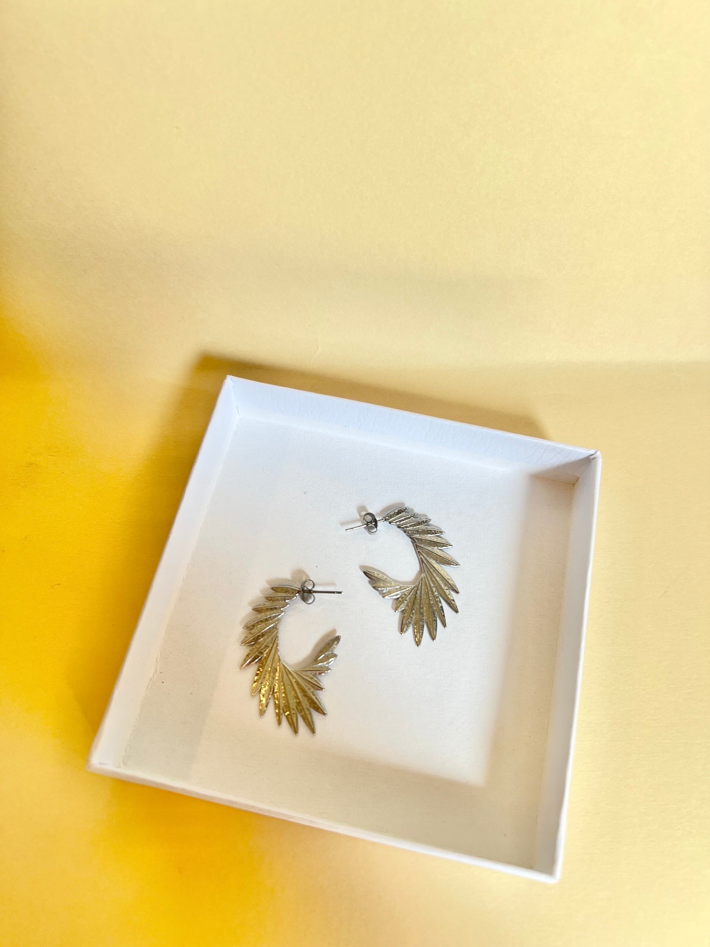 Orecchini “ Foglia d’argento ”