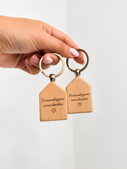 Portachiavi Casa- Personalizzabile