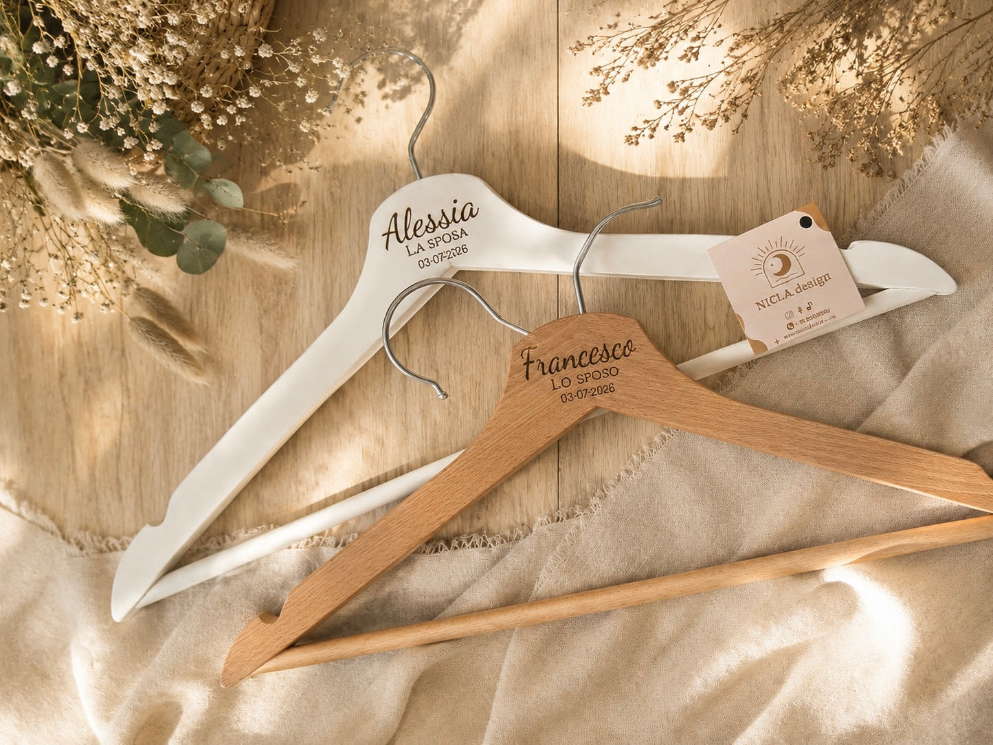 Gruccia Sposi - personalizzate