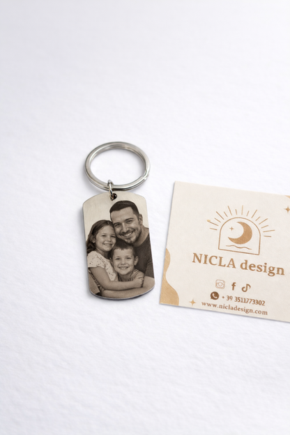 Portachiavi - foto incisa