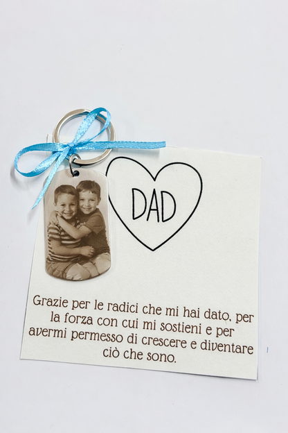 Portachiavi - foto incisa