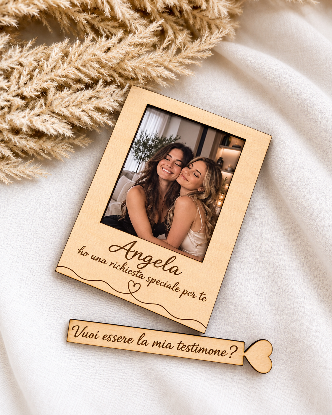 Cornice Polaroid - Vuoi essere la mia/il mio testimone?